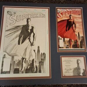 Alex Ross SIGNED COA Superman #675 DC Cover Art Repro. Limited Edition#155 Print